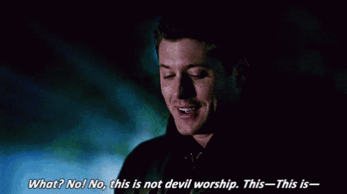 a man says what no no this is not devil worship this is