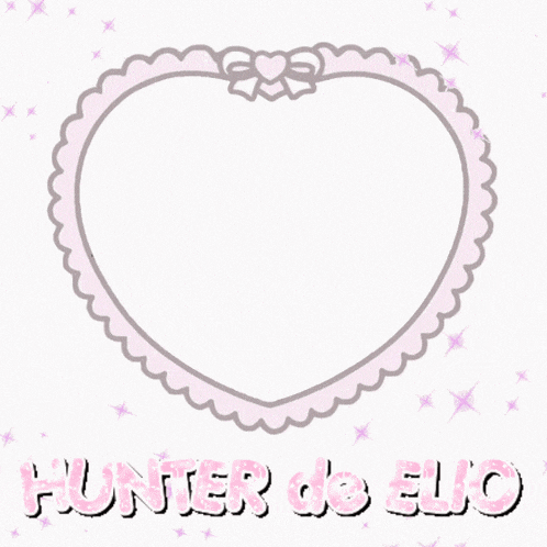 a picture of hunter de elio in a heart