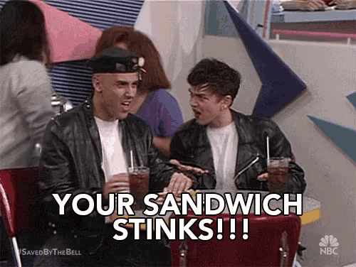 Your Sandwich Stinks Sucks GIF - Your Sandwich Stinks Sucks Smells Bad GIFs