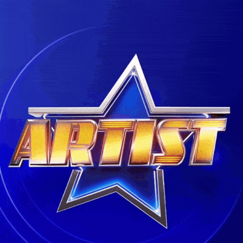 a blue background with a star and the words " almost la " on it