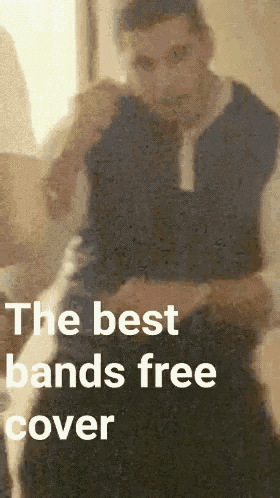 a blurry picture of a man with the words " the best bands free cover " on the bottom