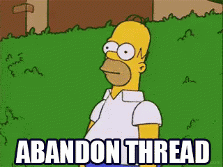 Abandon Thread GIF - The Simpsons Homer Simpson Abandon Thread GIFs
