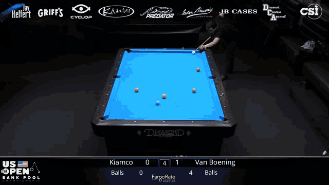 a pool table with the word diamond on the top of it