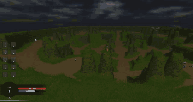 a screenshot of a video game shows a person 's health and a percentage