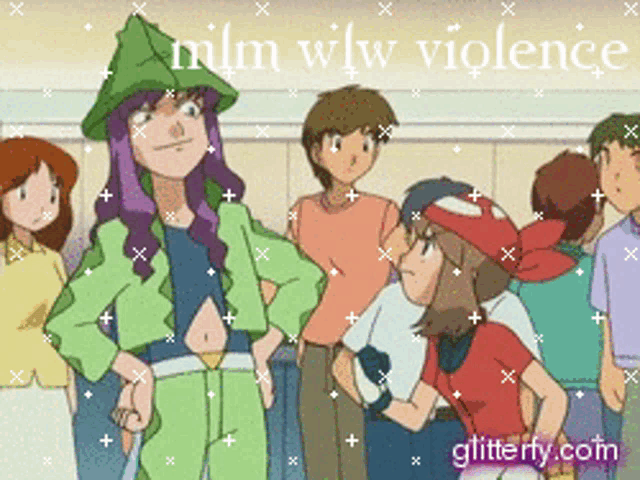 a group of people standing next to each other with the words " glitterfy.com " on the bottom
