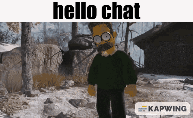 Ned Flanders Hello Chat GIF - Ned Flanders Hello Chat Simpsons GIFs