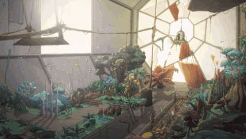 Scavengers Reign Greenhouse GIF - Scavengers Reign Greenhouse Plants GIFs