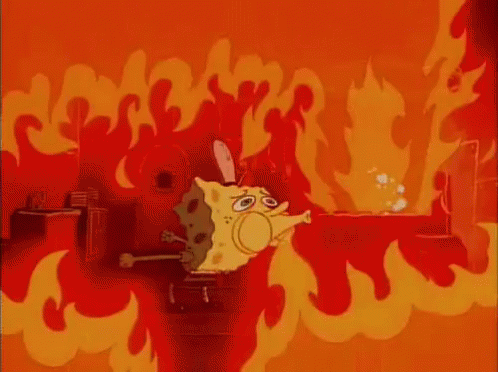 Spongebob Blows Out Fire GIF - Spongebob Squarepants Spongebob Fire GIFs