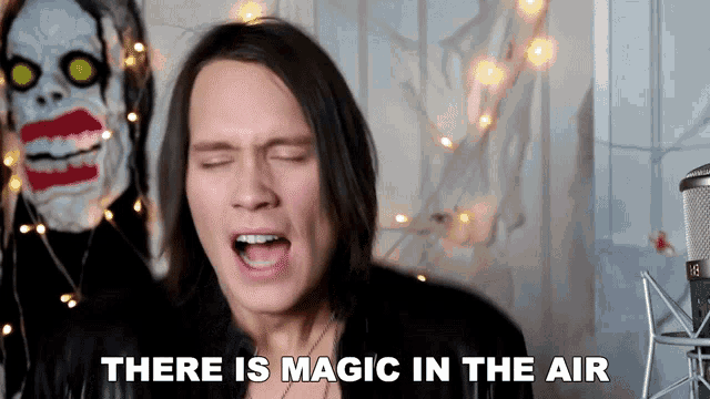There Is Magic In The Air Pellek GIF - There Is Magic In The Air Pellek Halloween Song Cover GIFs