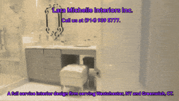 a advertisement for lara michelle interiors inc.