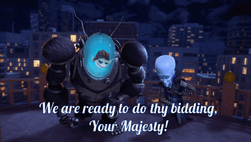 a poster that says we are ready to do thy bidding