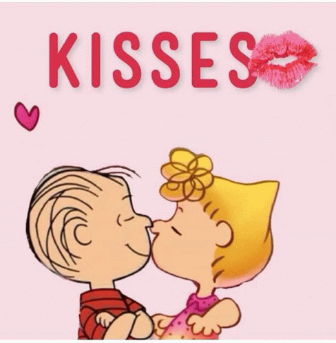 Sally And Linus Sally And Linus Kisses GIF - Sally And Linus Sally And Linus Kisses Linus And Sally GIFs