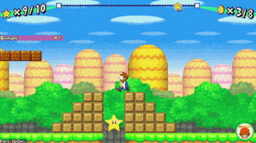 a screenshot of a video game shows a star and a score of 9/10