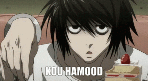 Kou Hamood Kou GIF - Kou Hamood Kou L Death Note GIFs