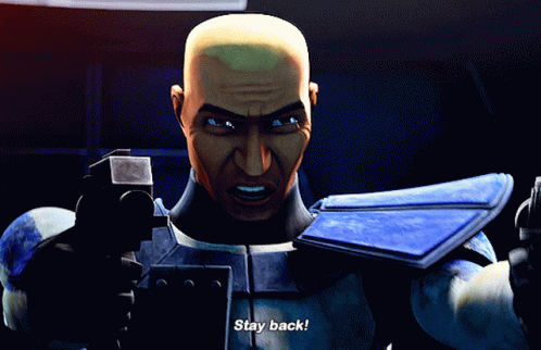 Star Wars Captain Rex GIF - Star Wars Captain Rex Stay Back GIFs