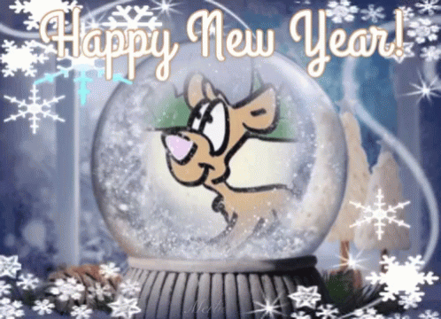 Happy New Year Snow Globe GIF - Happy New Year Snow Globe GIFs