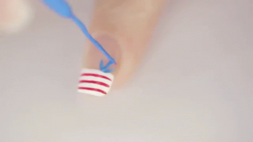 Nautical Nails GIF - Nail Art Nails Nail Polish GIFs