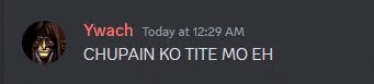 a screenshot of a discord conversation between two people .