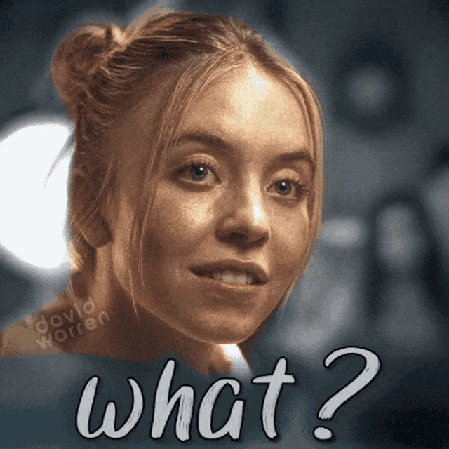 What Huh GIF - What Huh Sydney Sweeney GIFs