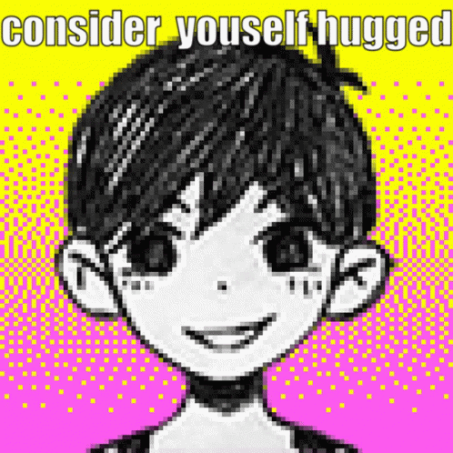 Consider Youself Hugged Omori Happy GIF - Consider Youself Hugged Omori Happy Omori GIFs