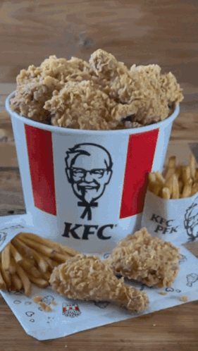 Kfc Fried Chicken GIF - Kfc Fried Chicken Bucket Of Chicken GIFs