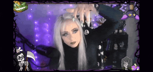 Nails Goth Girl GIF