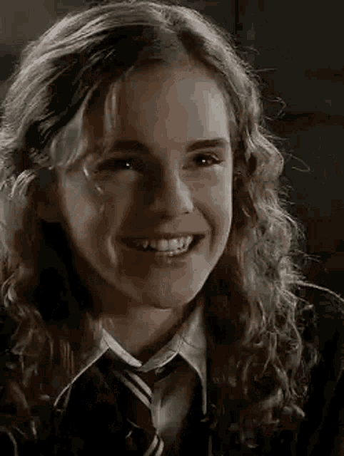 Harry Potter Hermione Granger GIF - Harry Potter Hermione Granger Smiling GIFs