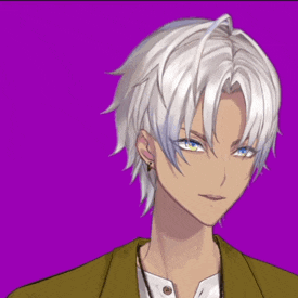 a man with white hair and blue eyes is wearing a yellow jacket and white shirt