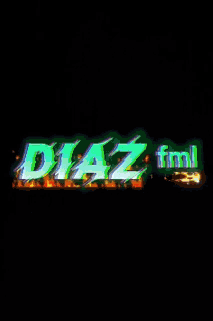 a logo for diaz fml with a lightning bolt