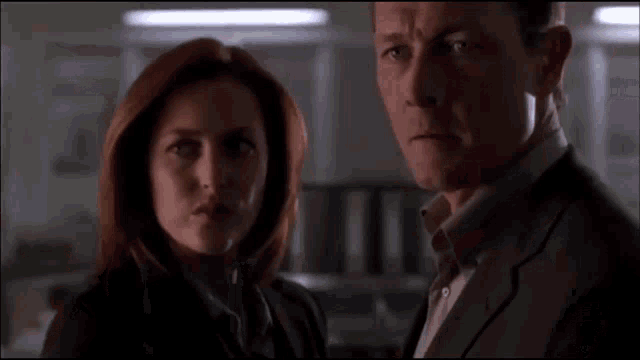 Doggett X Files Scully GIF - Doggett X Files Scully GIFs