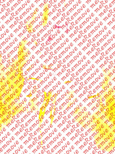 a white background with the word remove written in yellow