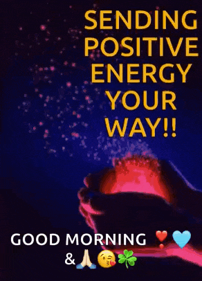 a good morning message with a picture of a person holding a candle .