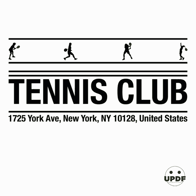 a green tennis ball with a smiley face and the words updf