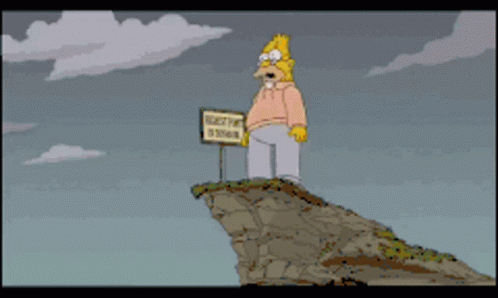 Simpsons Cliff GIF - Simpsons Cliff Jump GIFs
