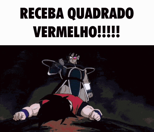 a picture of a person 's hand with the words receba quadrado vermelho written above it