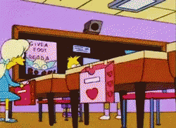 Valentine Simpsons GIF - Valentine Simpsons Cards GIFs