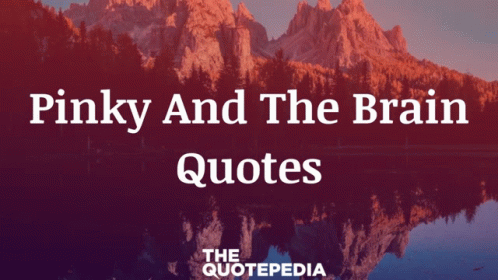 Pinky And The Brain Quotes GIF