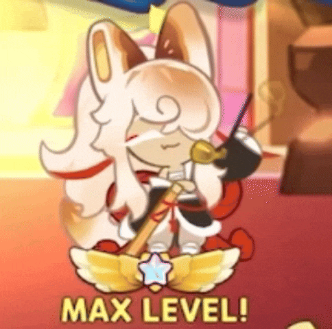 a cartoon character with a sword and wings is sitting on a red carpet .