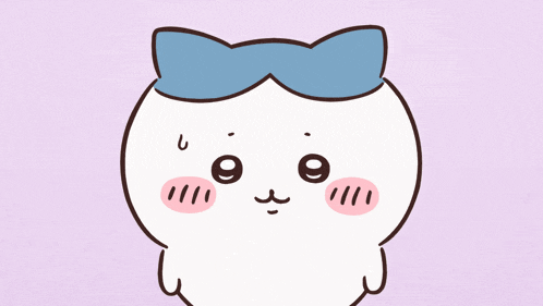 a cartoon drawing of a person with a blue hat on
