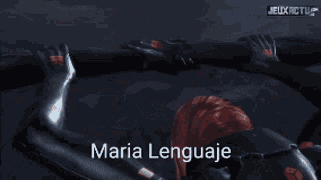 a blurred image of a car with the words maria lenguaje on it