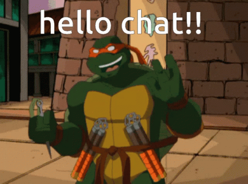 Tmnt Hello Chat GIF - Tmnt Hello Chat Mikey GIFs