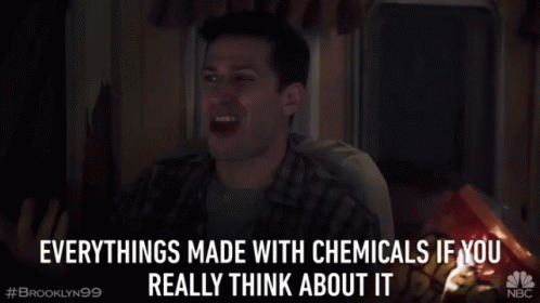 Made With Chemical If You Think About It GIF - Made With Chemical If You Think About It Andy Samberg GIFs