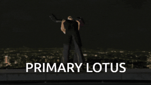 a black background with the words primary lotus in white letters