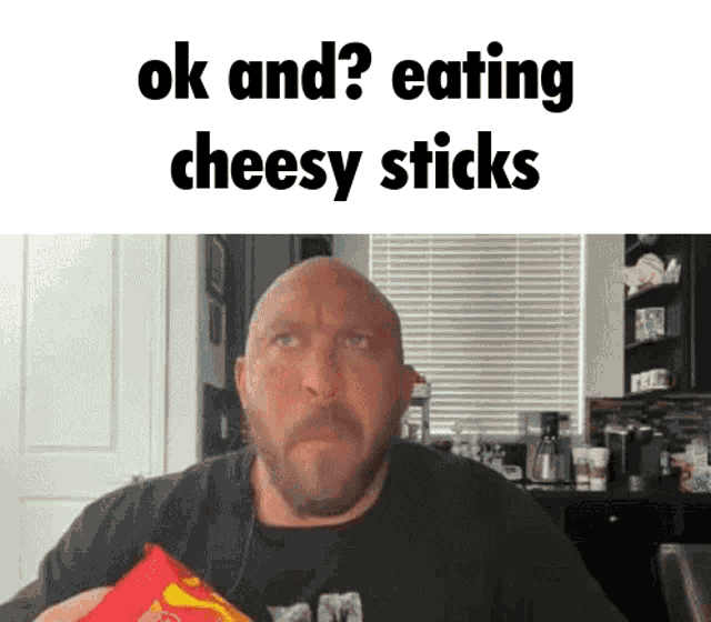 Ok And Eating Cheesy Sticks Ryback GIF - Ok And Eating Cheesy Sticks Ryback Kaka V420 GIFs
