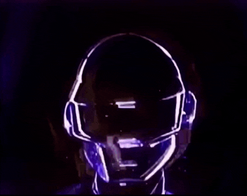 a cartoon of a man wearing headphones and a helmet