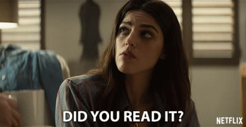 Did You Read It Callie Hernandez GIF - Did You Read It Callie Hernandez Nellie O Brian GIFs
