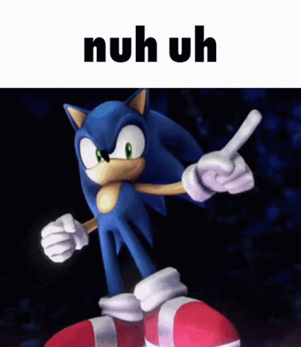 Sonic Nuh Uh GIF