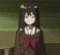 a blurred image of a girl in a school uniform with her hands outstretched .