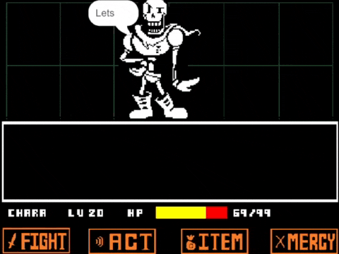 a video game screen shows a skeleton with hearts around him