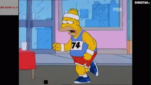 Homero Maraton Homer Simpson GIF - Homero Maraton Homer Simpson Marathon GIFs